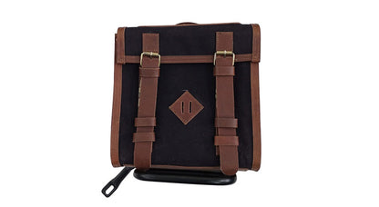 Royal Enfield New Classic Reborn 350 Canvas and Leather Bags With Mounting Pair