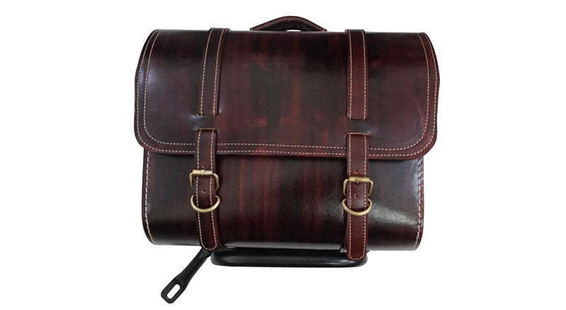 Royal Enfield New Classic Reborn 350cc Leather Antique Brown Bags and Mounting Pair