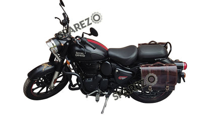 Royal Enfield New Classic Reborn 350cc Leather Antique Brown Bags and Mounting Pair