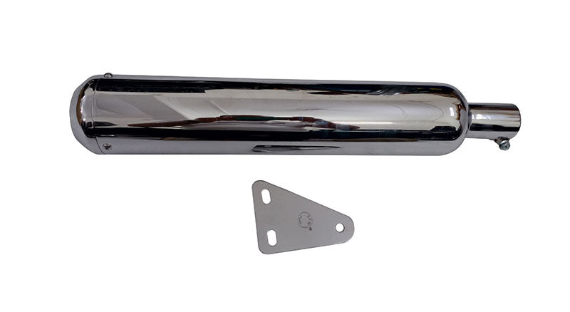 Royal Enfield New Classic Reborn 350cc AEW Short Star Exhaust Silencer Chrome