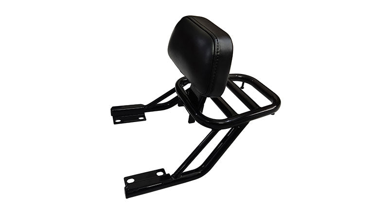 Royal Enfield Interceptor and GT 650 Rear Luggage Rack Carrier With Backrest Black