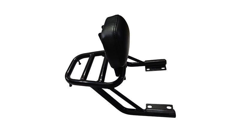 Royal Enfield Interceptor and GT 650 Rear Luggage Rack Carrier With Backrest Black