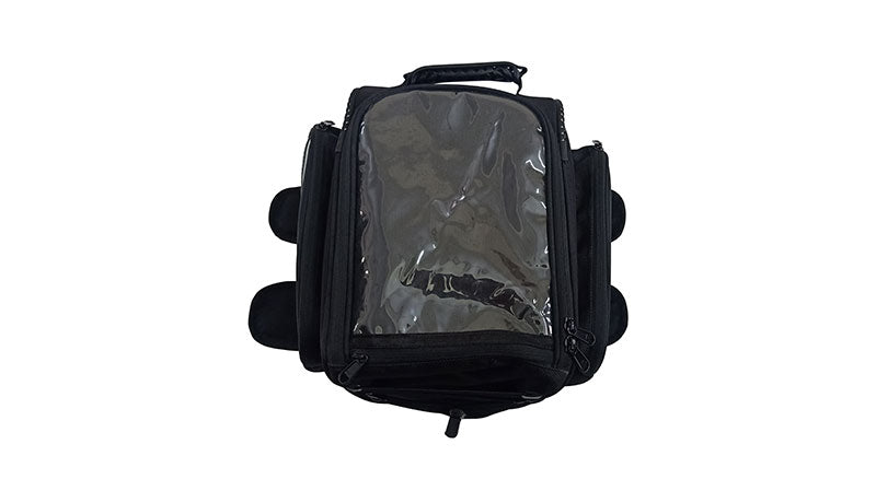 Royal Enfield Bike Universal Magnetic Tank Black Canvas Bag Pouch