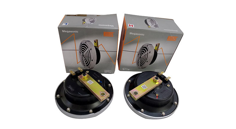 Roots Megasonic Horn High Low Tone 12V Horn Universal Fit