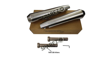 Royal Enfield GT and Interceptor 650cc SS AEW TE 103 Exhaust Silencer Pair