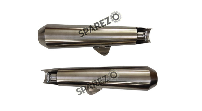 Royal Enfield GT and Interceptor 650cc SS AEW TE 103 Exhaust Silencer Pair