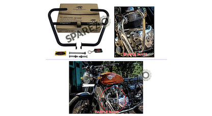 Royal Enfield GT and Interceptor 650cc Red Rooster Atlas Crash Guard Black