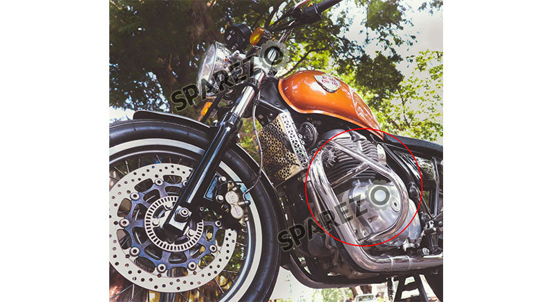 Royal Enfield GT and Interceptor 650cc Red Rooster Apollo Crash Guard