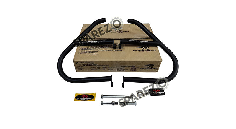 Royal Enfield GT and Interceptor 650cc Red Rooster Apollo Crash Guard Black