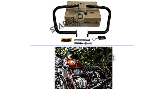 Royal Enfield GT and Interceptor 650cc Red Rooster Orion Crash Guard Black