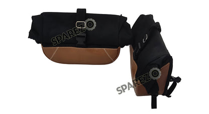 Royal Enfield GT Continental and Interceptor 650cc Soft Pannier Bags With Mounting Rails D3
