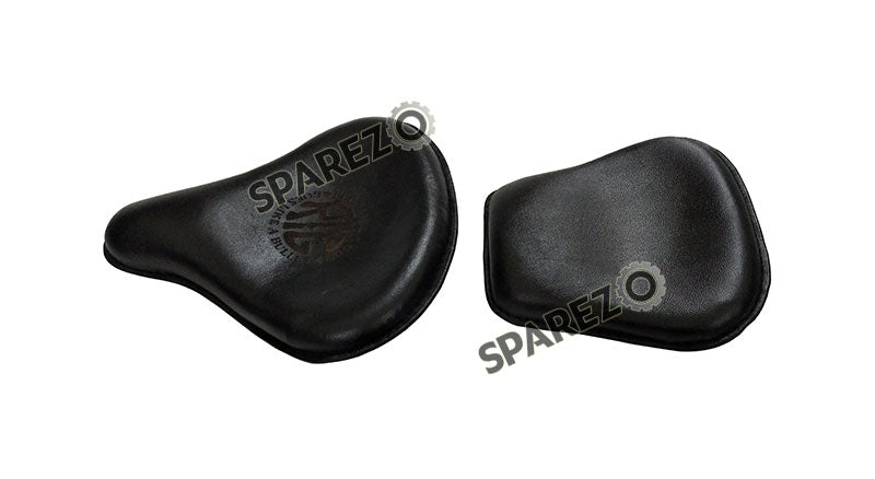Royal Enfield New Classic Reborn 350cc Front and Rear Leather Seat Black