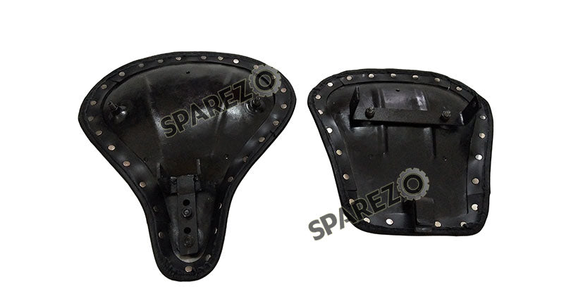 Royal Enfield New Classic Reborn 350cc Front and Rear Leather Seat Black