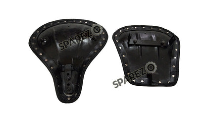 Royal Enfield New Classic Reborn 350cc Front and Rear Leather Seat Black