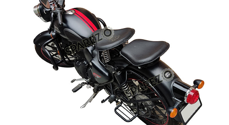 Royal Enfield New Classic Reborn 350cc Front and Rear Leather Seat Black
