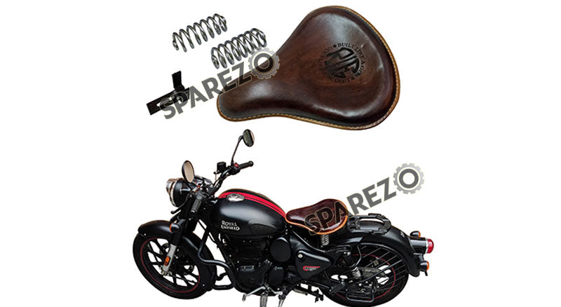 Royal Enfield New Classic Reborn 350cc Front Leather Seat Antique Brown