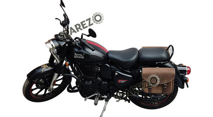 Royal Enfield New Classic Reborn 350cc Saddle Bags Rusty Brown With Mounting Pair
