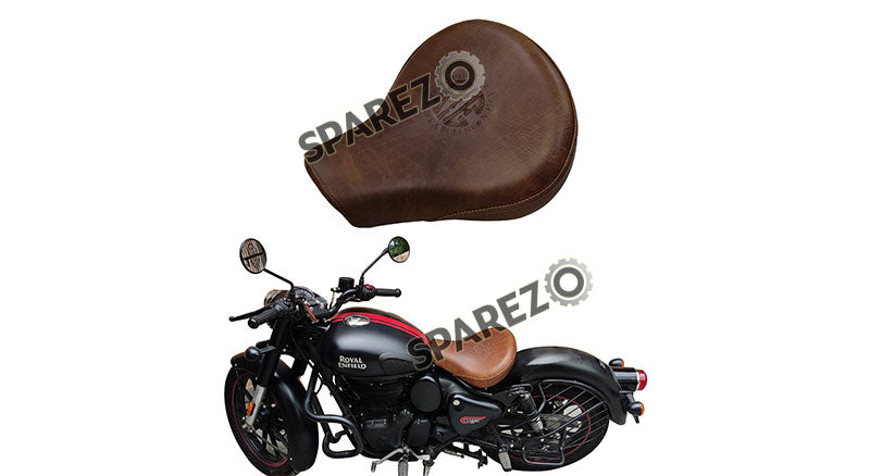 Royal Enfield New Classic Reborn 350cc Front Genuine Leather Low Rider Seat