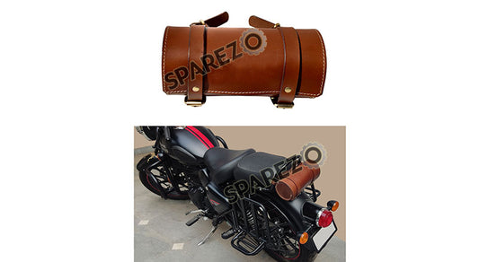 Royal Enfield New Classic Reborn 350cc Leather Tool Roll Accessories Bag