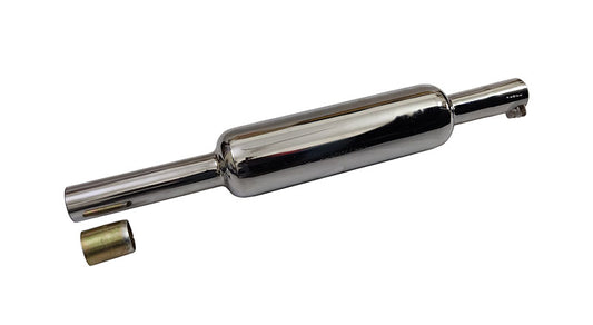 Royal Enfield Meteor 350cc Short Bottle Exhaust Silencer Chrome