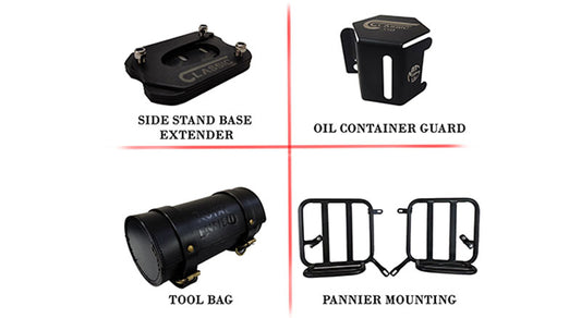 Royal Enfield New Classic Reborn 350cc 4 PCS Accessories Combo-1