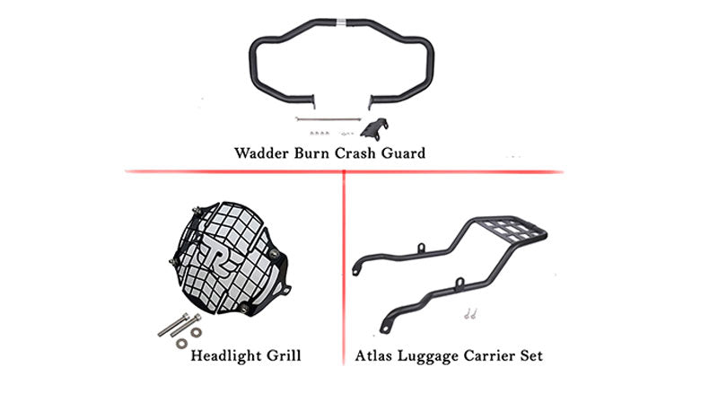 Royal Enfield Meteor 350cc 3 Pcs Accessories Combo pack-3