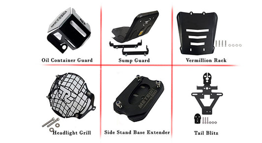 Royal Enfield Meteor 350cc 6 Pcs Accessories Combo pack-4