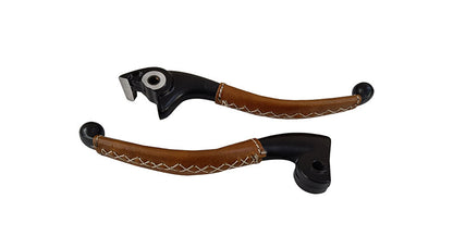Royal Enfield New Classic Reborn 350cc Leather Covering Levers With Grips