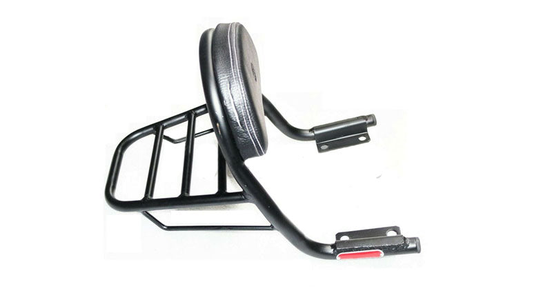 Royal Enfield Interceptor 650cc Rear Luggage Rack and Backrest Cushion Black