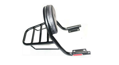 Royal Enfield Interceptor 650cc Rear Luggage Rack and Backrest Cushion Black