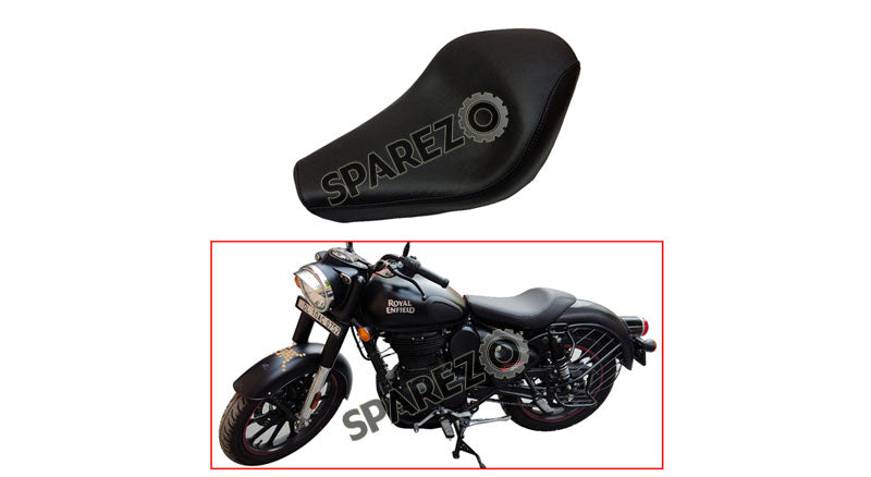 Royal Enfield New Classic Reborn 350cc Leather Low Rider Single Seat Black