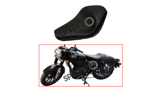 Royal Enfield New Classic Reborn 350cc Leather Low Rider Single Seat Black