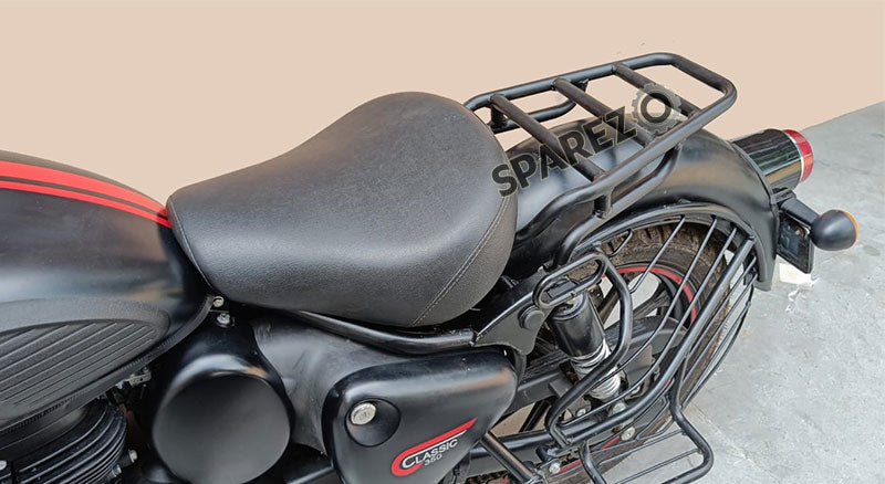 Royal Enfield New Classic Reborn 350cc Solo Rear Luggage Rack Black For 2022