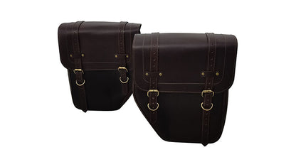 Royal Enfield New Classic Reborn 350cc Leather Bags With Mounting Pair Brown