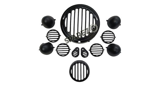 Royal Enfield Classic Reborn 350 Headlight Tail Lamp Trafficator Grill Set