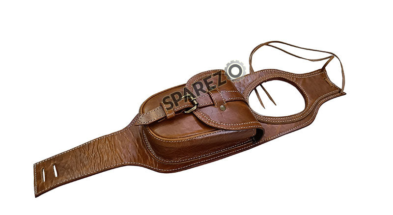 Royal Enfield Classic Reborn 350cc Accessories Grip Wrap Pair and Tank Belt Brown