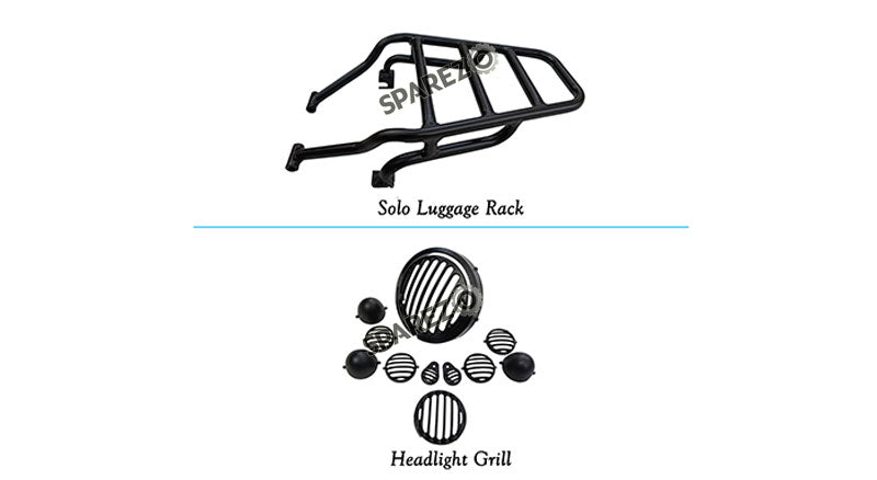 Royal Enfield New Classic Reborn 350cc Luggage Rack and Headlight Grill Set