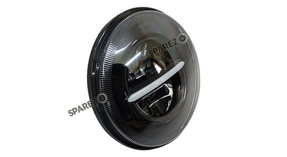 Royal Enfield Classic Reborn 350cc Minus Sign 7" LED Headlight With Black Rim 2022-2023