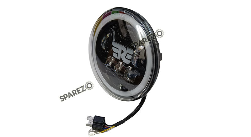 Royal Enfield Classic Reborn 350cc R Sign 7" LED Headlamp Headlight 2022-2023