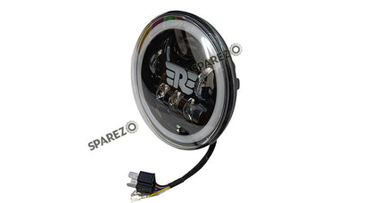 Royal Enfield Meteor 350cc 7" R Sign Headlight LED Light 2020-2023