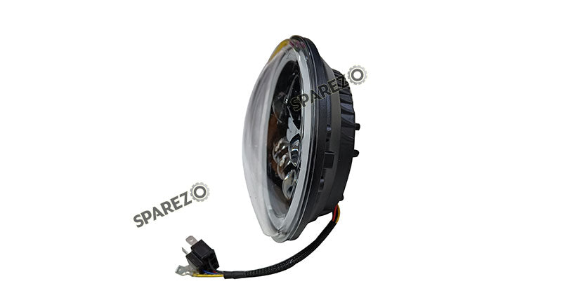 Royal Enfield Meteor 350cc 7" R Sign Headlight LED Light 2020-2023