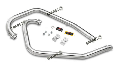 Royal Enfield GT and Interceptor 650cc Red Rooster Header Bend Pipe with Silencer Matt Finish