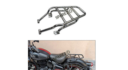 Royal Enfield New Classic Reborn 350cc Solo Rear Luggage Rack Chromed For 2022-23
