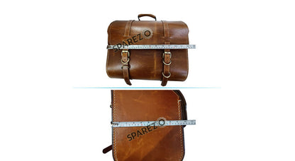 Royal Enfield New Classic Reborn 350cc Leather Brown Tan Bags Pair