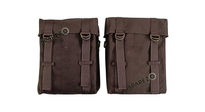Royal Enfield Meteor 350cc Military Pannier Bag Brown With Fitting