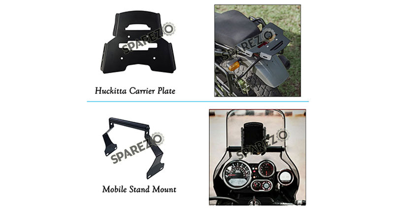 Royal Enfield Himalayan BS6 Huckitta Carrier Plate and Mobile Stand Mount
