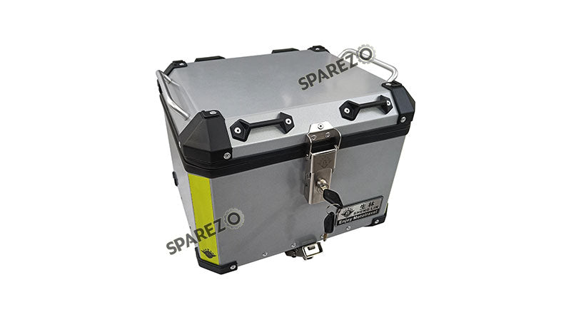 Royal Enfield Himalayan BS3 - BS4 - BS6  Aluminium Pannier Luggage Top Box Glossy Grey