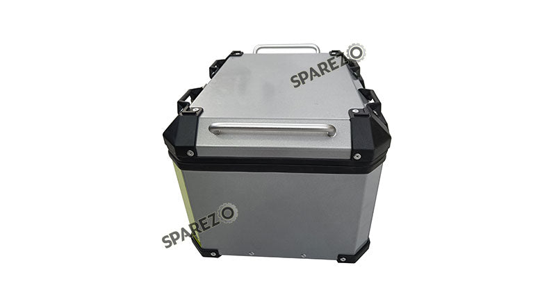 Royal Enfield Himalayan BS3 - BS4 - BS6  Aluminium Pannier Luggage Top Box Glossy Grey