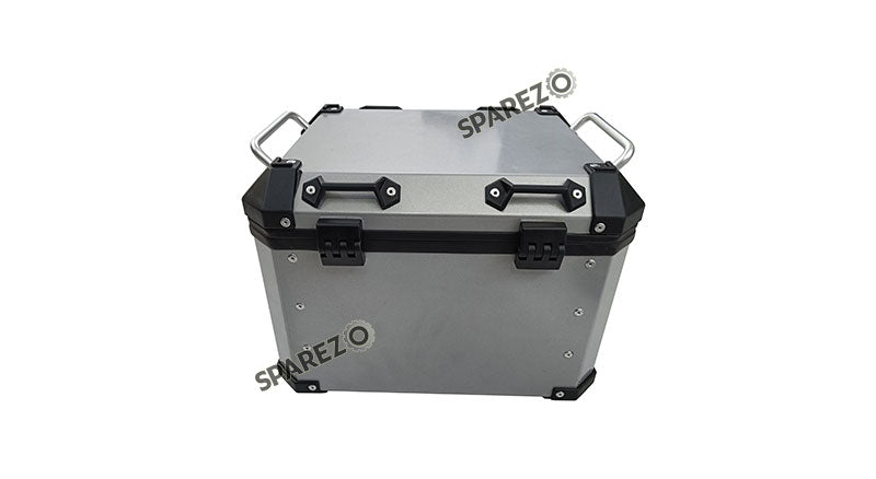 Royal Enfield Himalayan BS3 - BS4 - BS6  Aluminium Pannier Luggage Top Box Glossy Grey