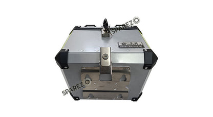 Royal Enfield Himalayan BS3 - BS4 - BS6  Aluminium Pannier Luggage Top Box Glossy Grey